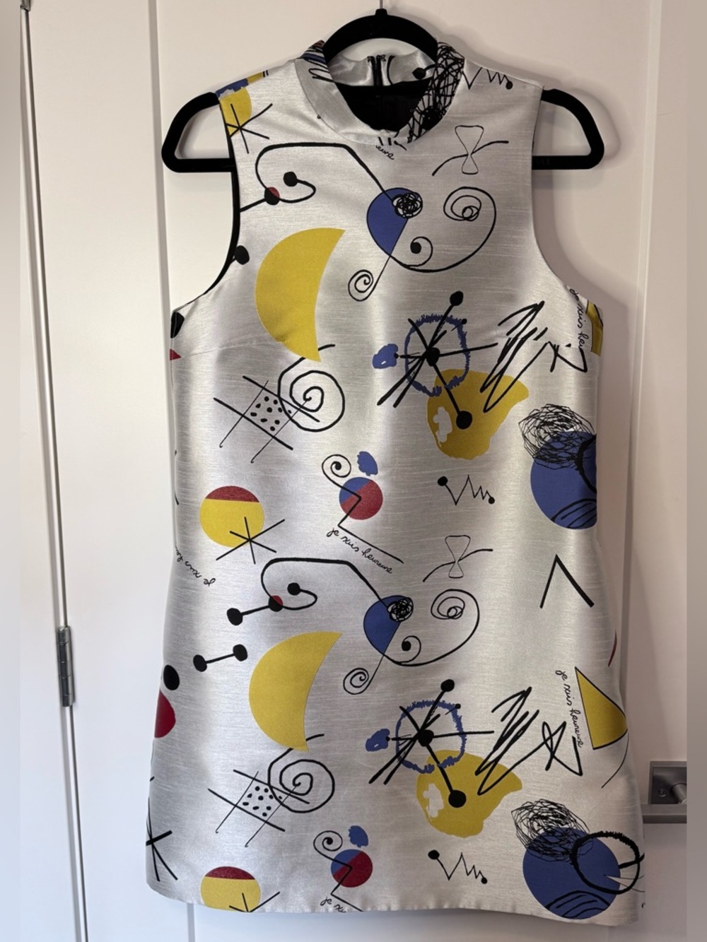 Lisa Perry x Barneys New York Matching Dress & Coat Set – Size 2 – Mod Art Luxe - Picture 3 of 6